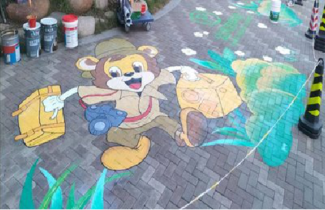 周宁夏季画地面彩绘会遇到的问题