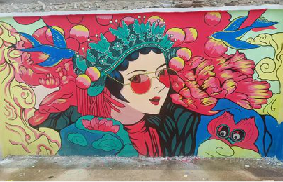 周宁墙体彩绘-网红墙