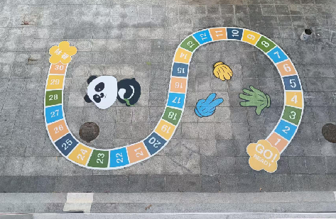 周宁地面游戏彩绘