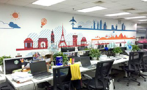 周宁教你设计办公室墙绘的方法。