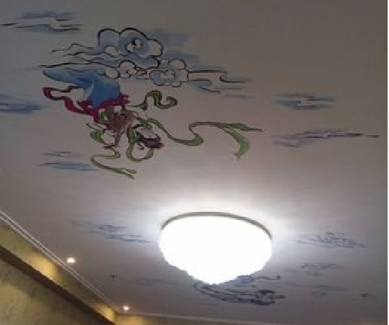 周宁如何快速绘制天花板上的手绘墙？