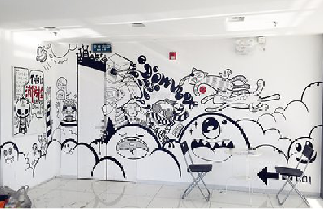 周宁手绘墙并非传统涂鸦。