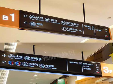 周宁如何通过商场标识牌引导客流分布？